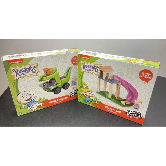 Nickelodeon ~Rugrats Reptar Wagon&Playground Construction Set  48,35 Pcs - Picture 12 of 12